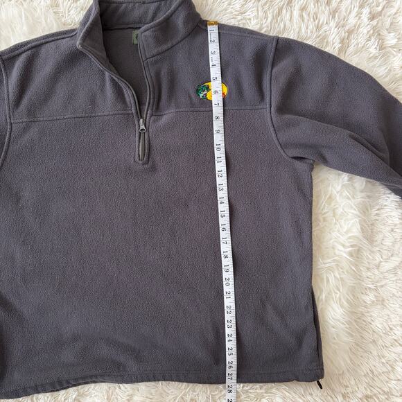 Bass Pro Shops Men's 1/4 Zip Gray Fleece Embroidered Logo, size L - Picture 6 of 7